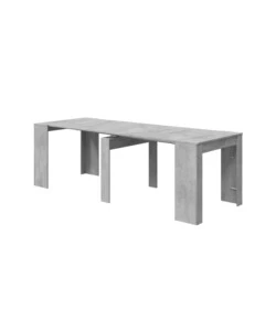 TAVOLO CONSOLLE MULTIPOSIZIONE ESTENSIBILE CEMENTO, 90X51X78 CM